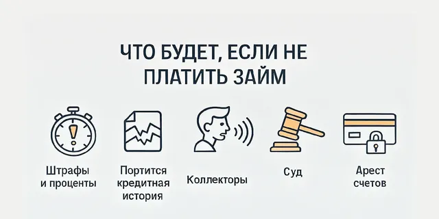 Что будет, если не платить займы, взятые через интернет