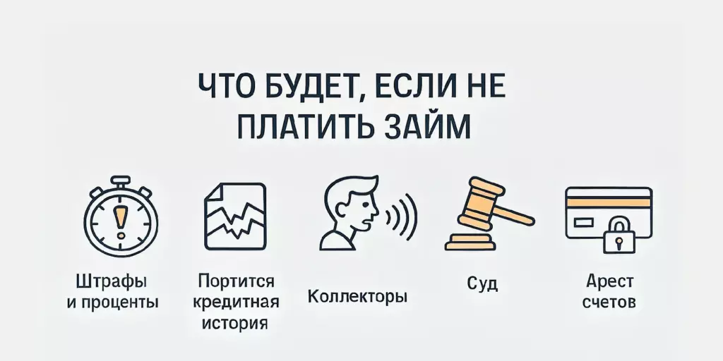 Что будет, если не платить займы, взятые через интернет