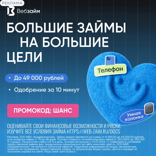 ВебЗайм ОДОБРЯЕТ